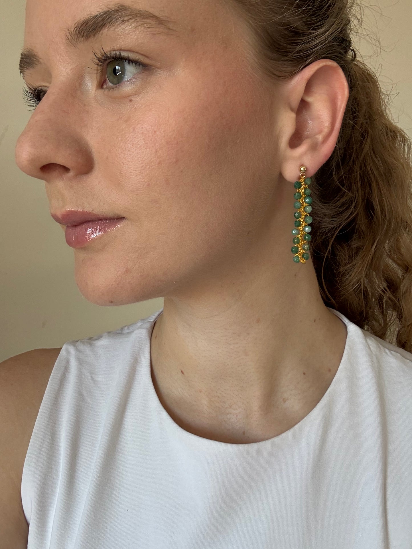 PENDIENTES VERDES