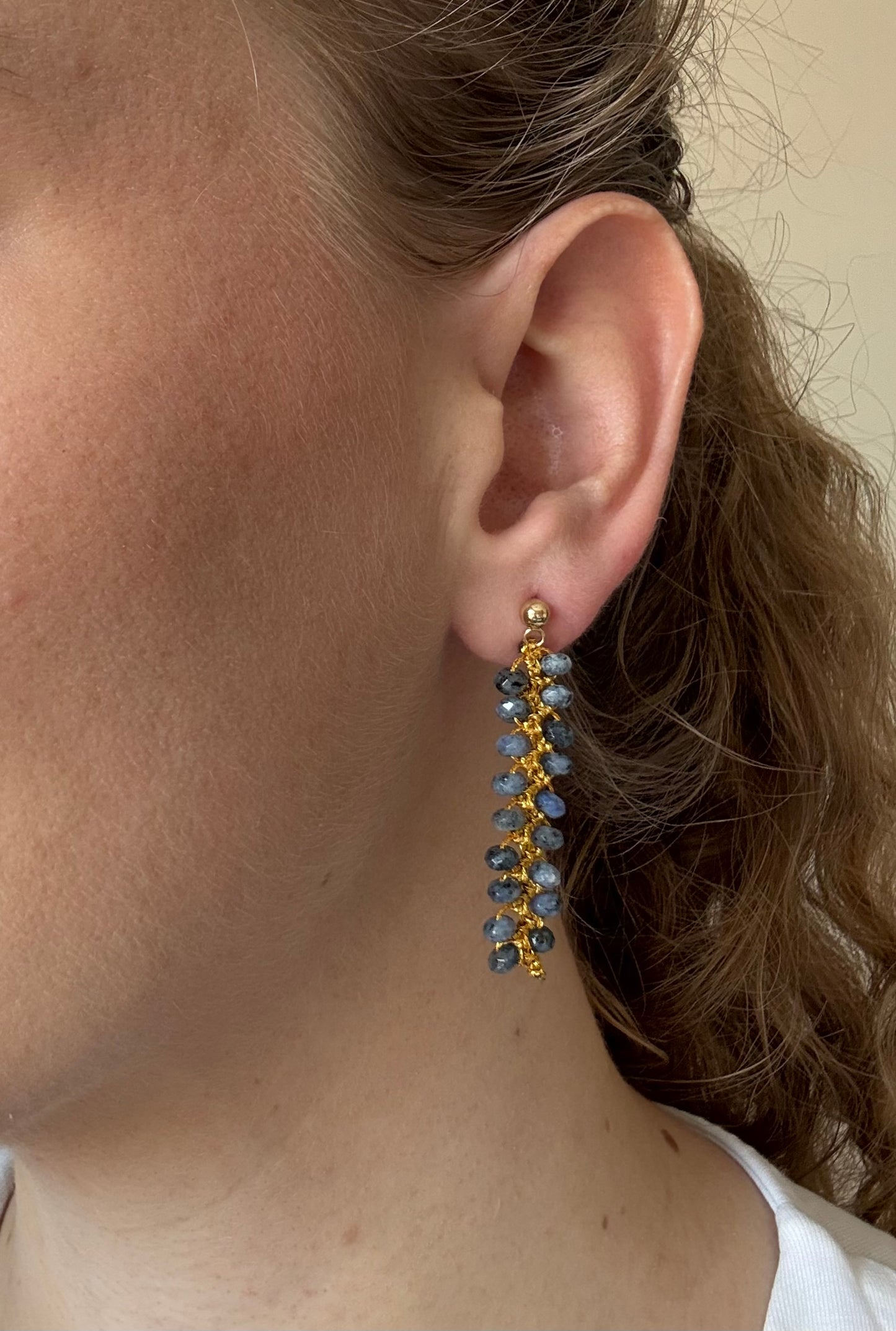 PENDIENTES AZULES