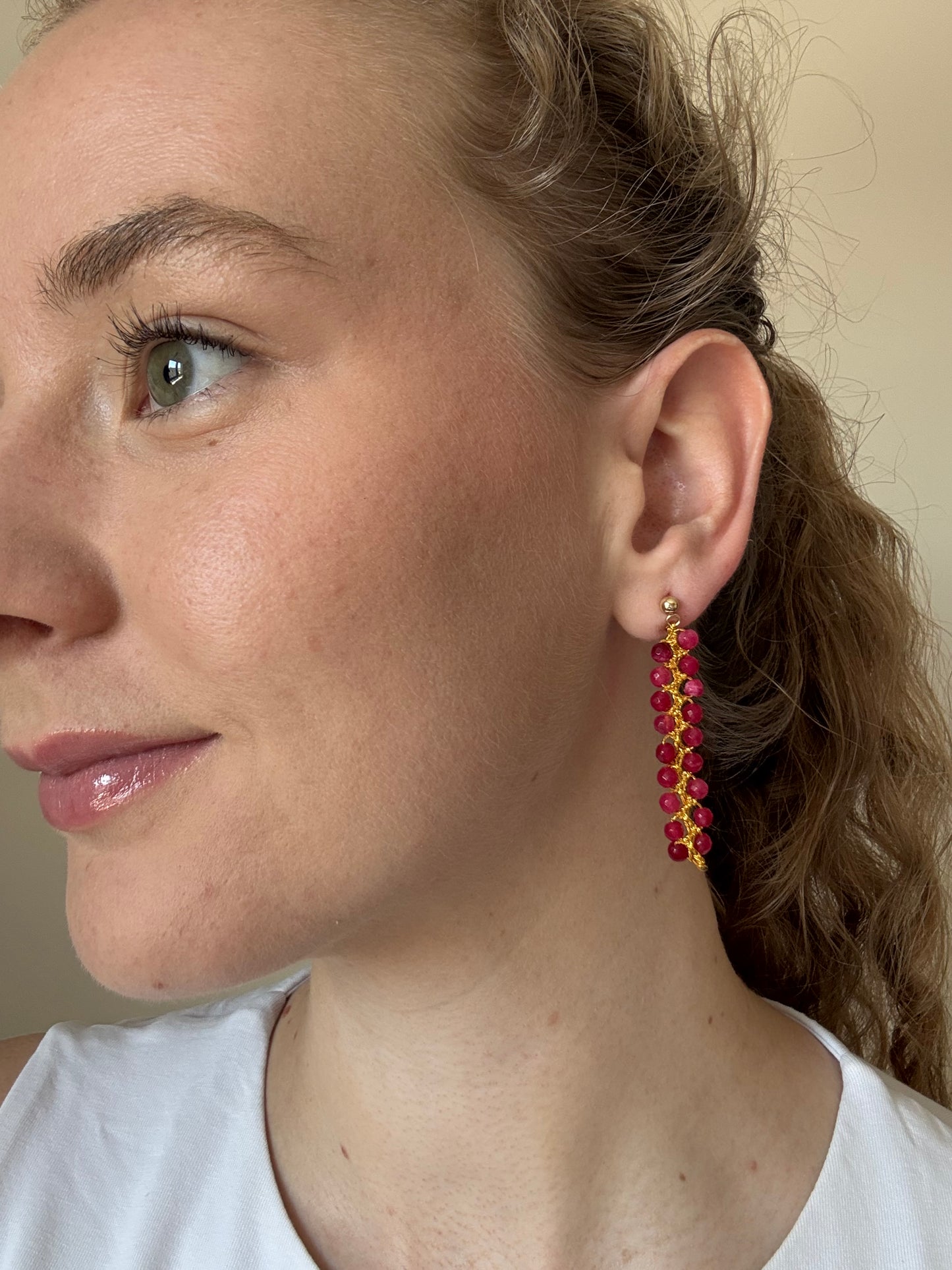 PENDIENTES ROSAS