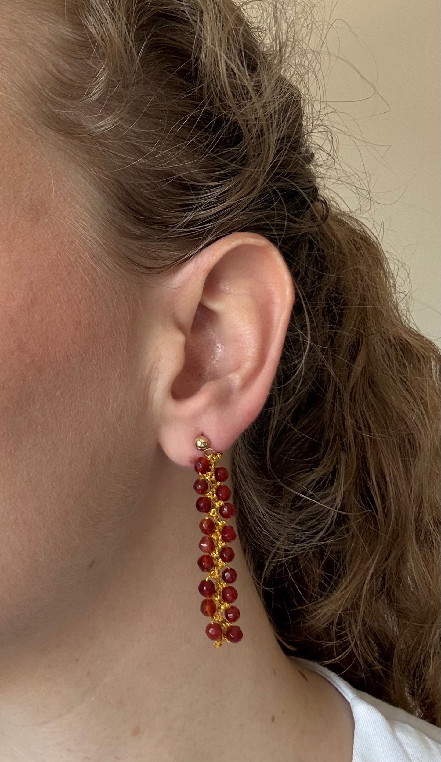 PENDIENTES NARANJAS