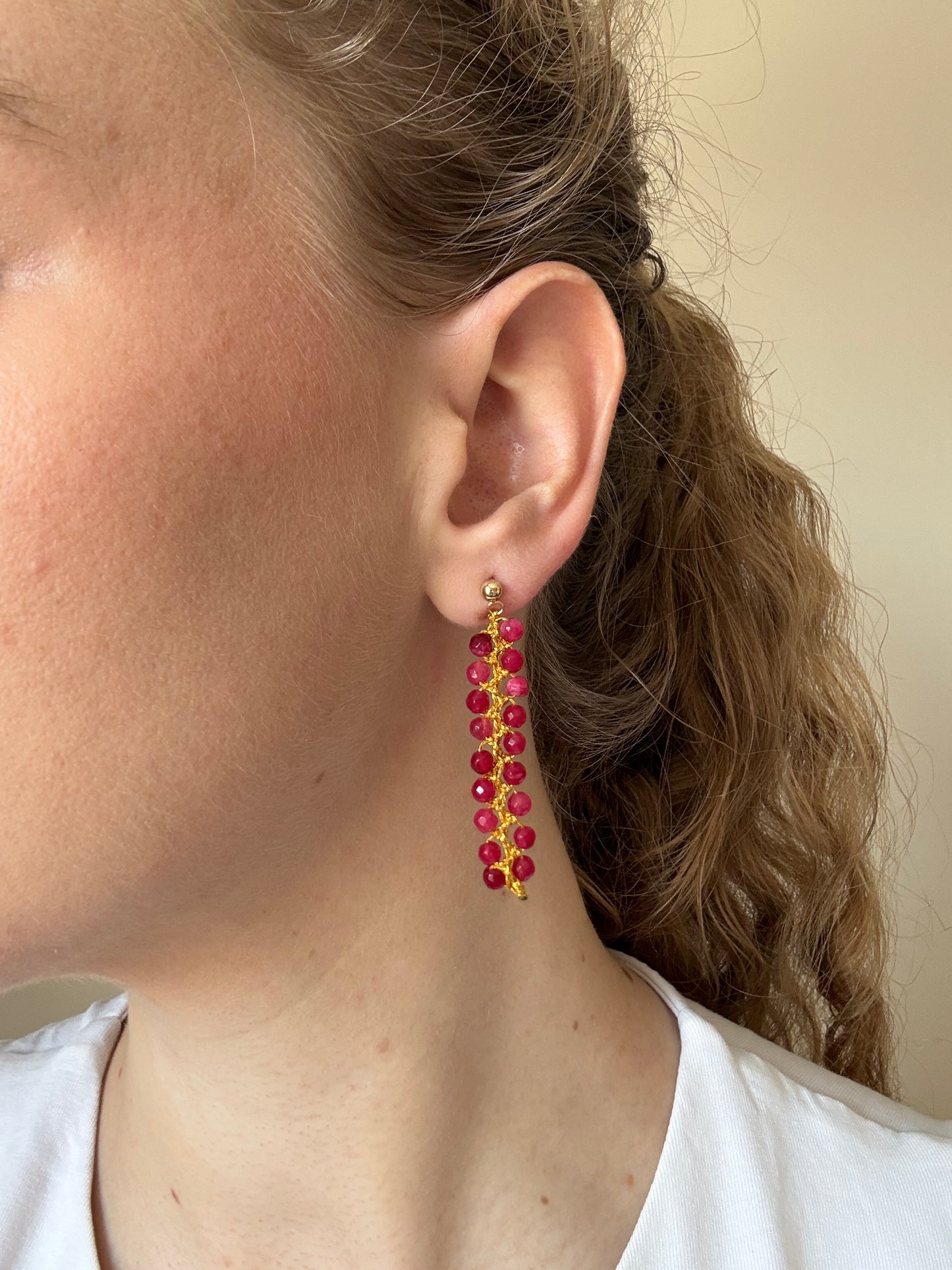 PENDIENTES ROSAS